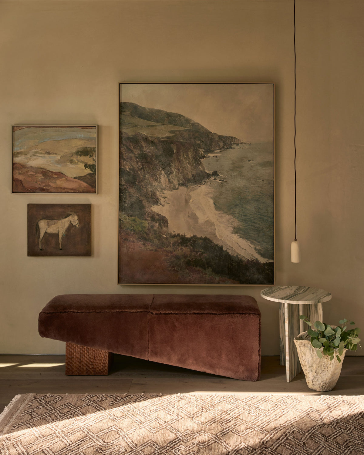 Journey rug in a furnished entryway