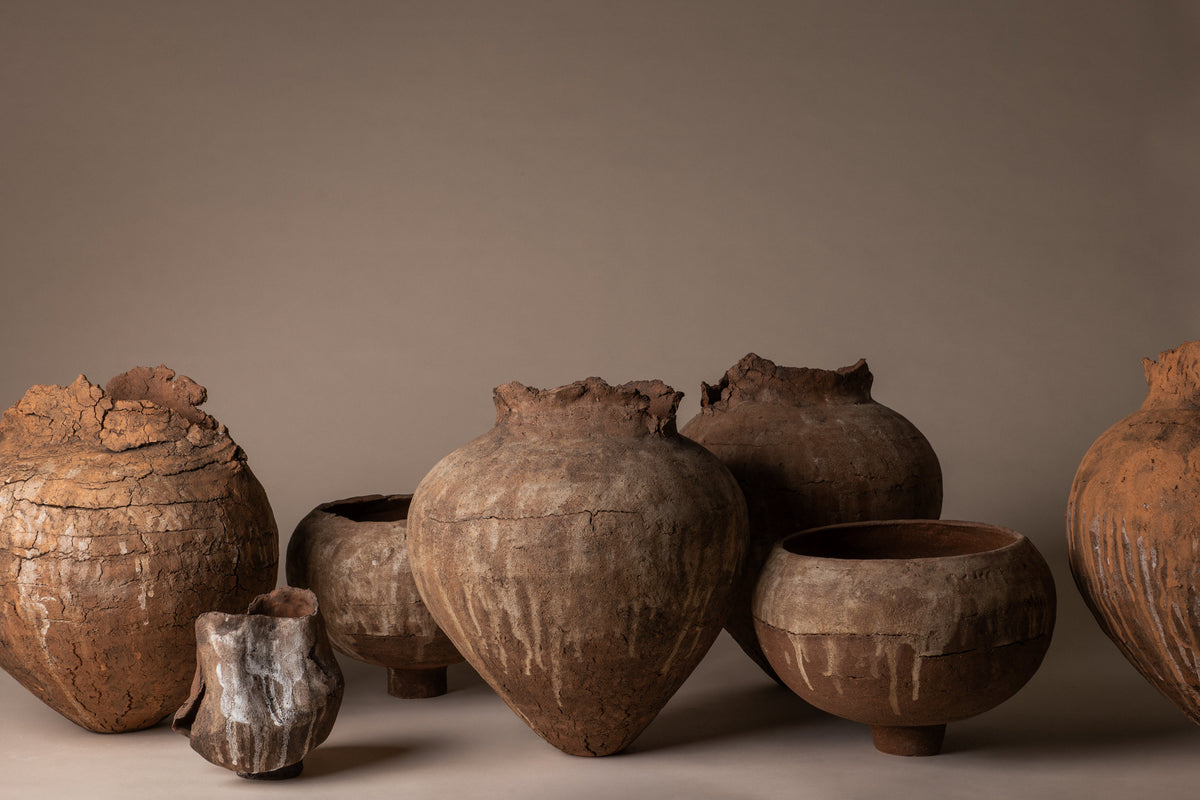 AMB x MUGLY.NYC ceramic vessels and trays