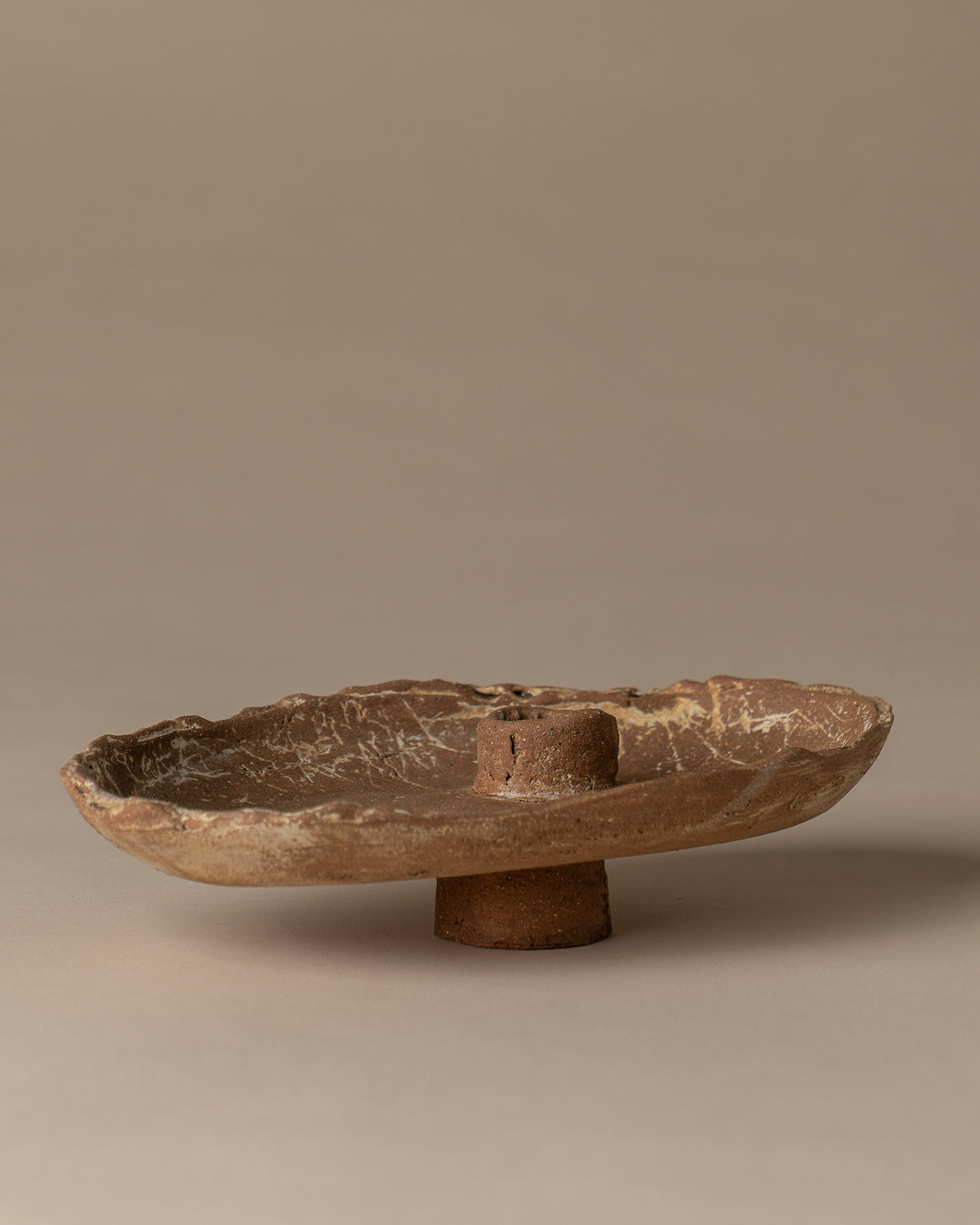 Single Candlestick in Utah Clay, view 02