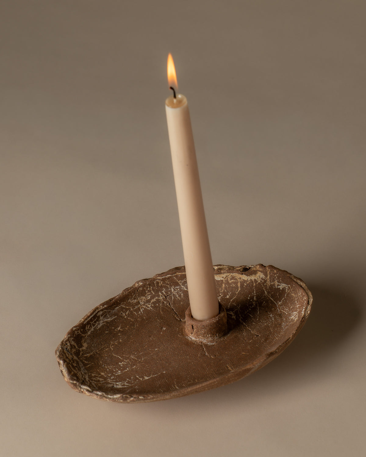 Single Candlestick in Utah Clay, view 04